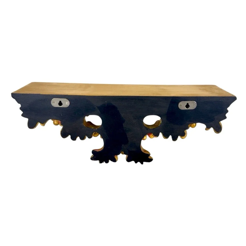 Vintage Florentine Gold Giltwood Wall Shelf Grapes Rococo Baroque Italian
